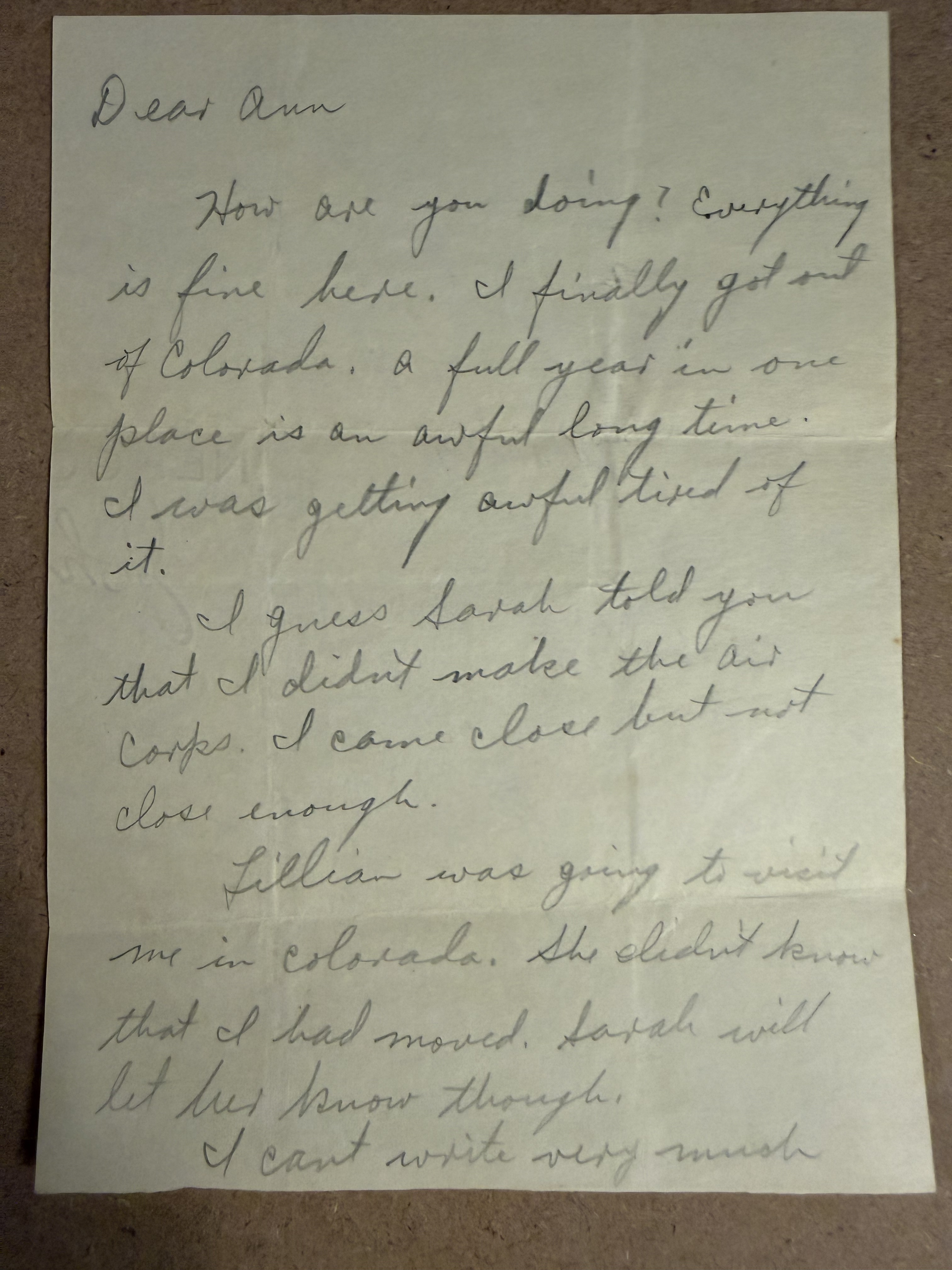 Letter scan