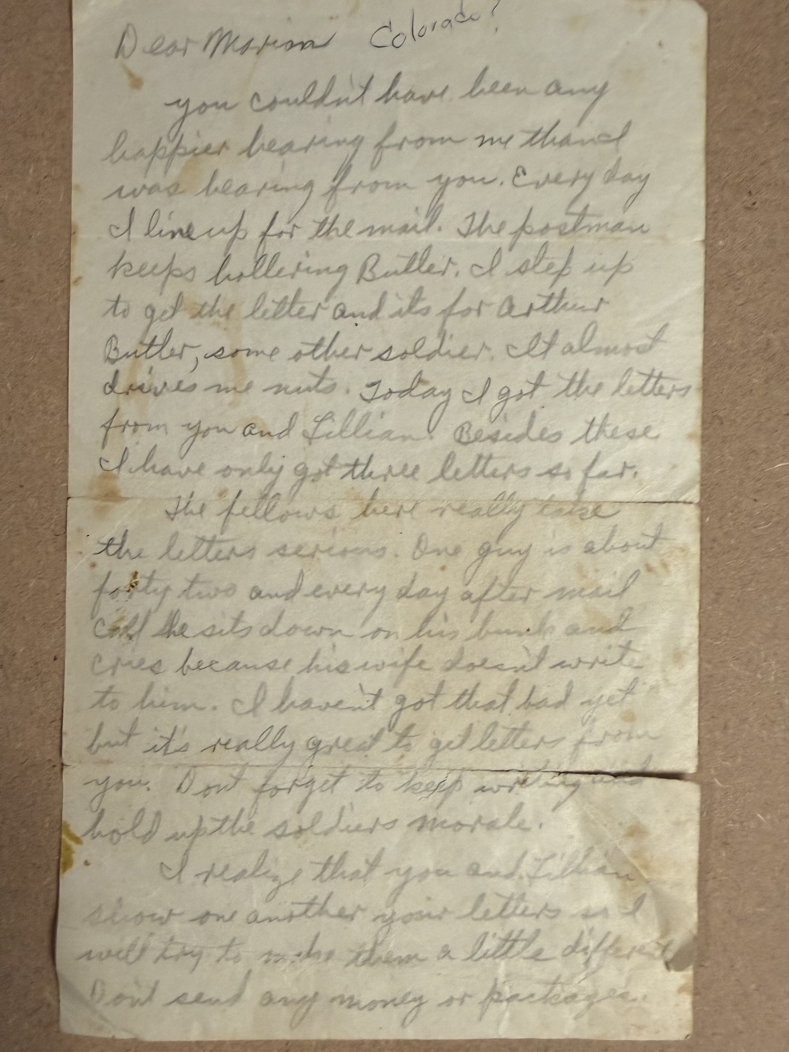 Letter scan