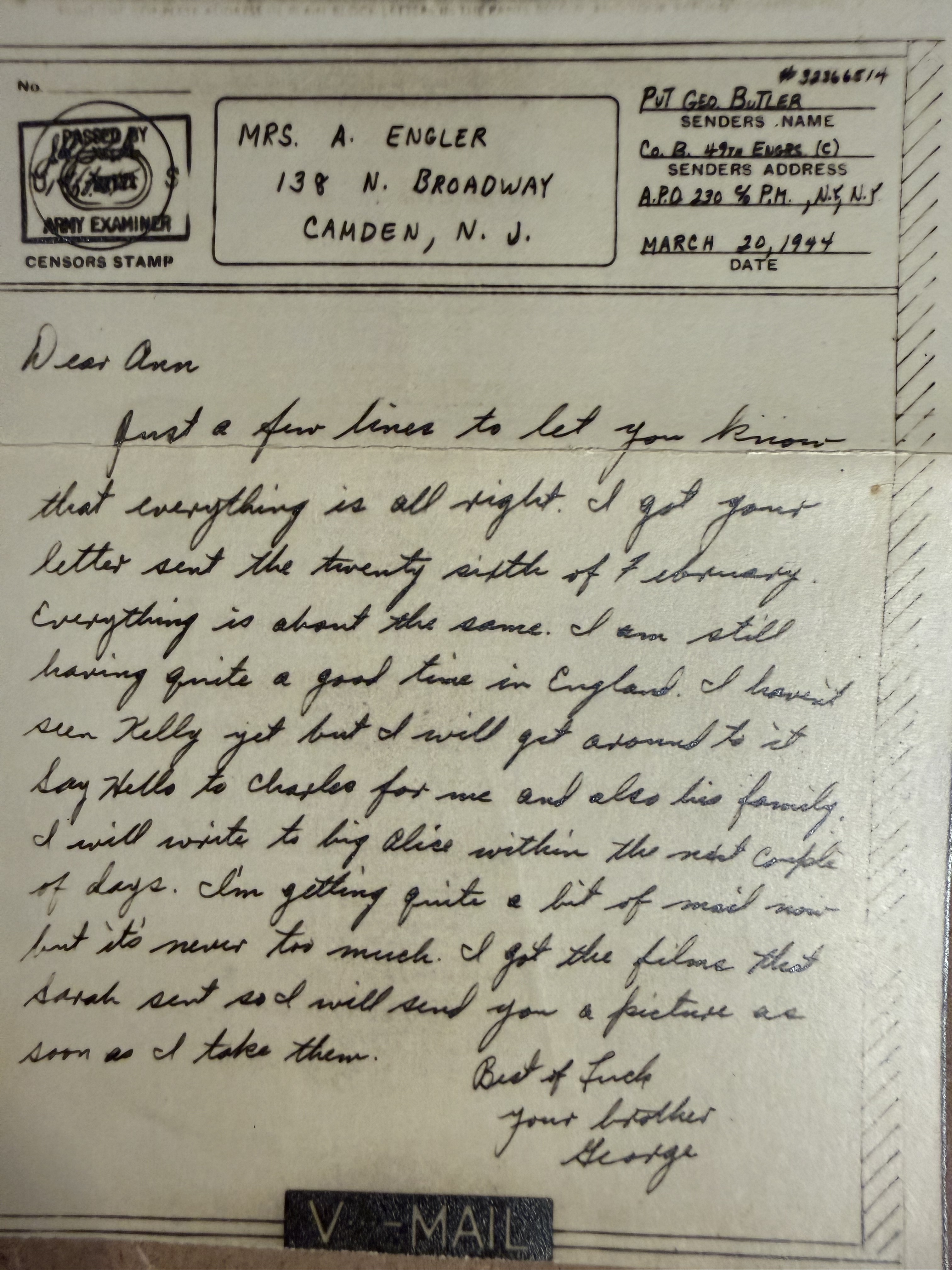 Letter scan