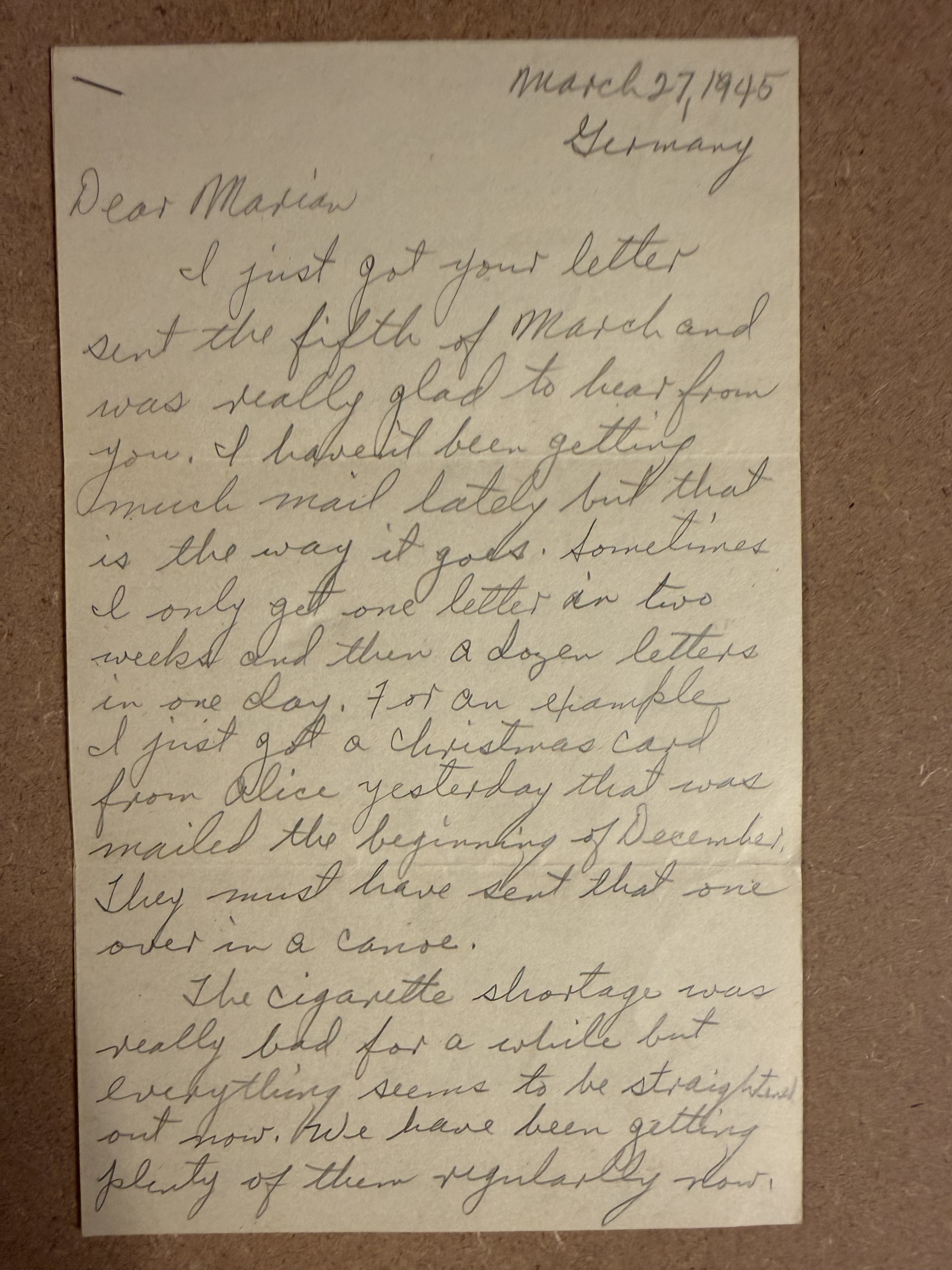 Letter scan